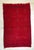 Bold Red Moroccan Wool Shag Rug Beni Ourain, Hand Knotted Boho Chic For Sale - Image 12 of 13