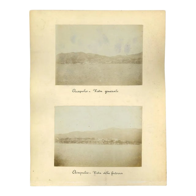 Unknown, Ancient Views of Acapulco, Landscape in Guatemala, Vintage Photos, 1880s, Set of 3 For Sale
