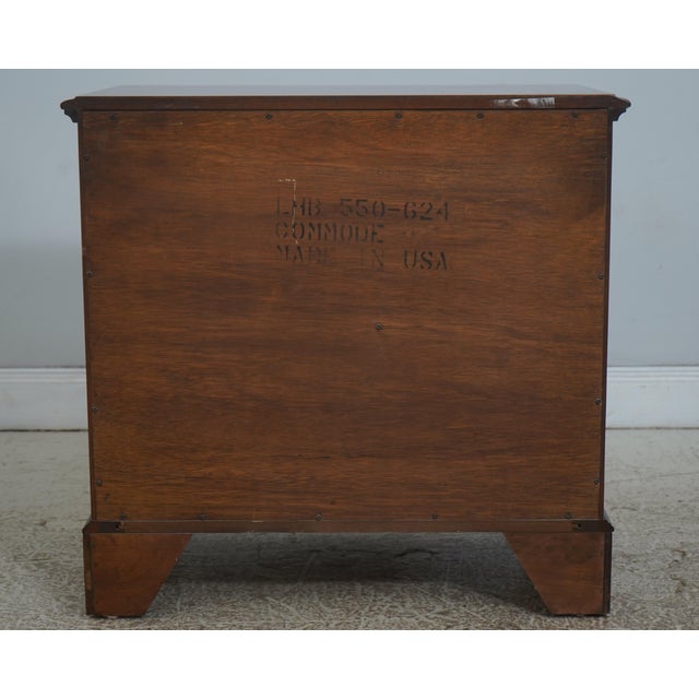 Lexington Cherry Inlaid 4 Drawer Chest Nightstand For Sale - Image 15 of 18