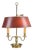 French Bouillotte Brass Two-Light Table Lamp, 1920s For Sale
