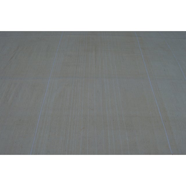 French Country Mid 20th Century Moroccan Berber Striped Throw For Sale - Image 3 of 7