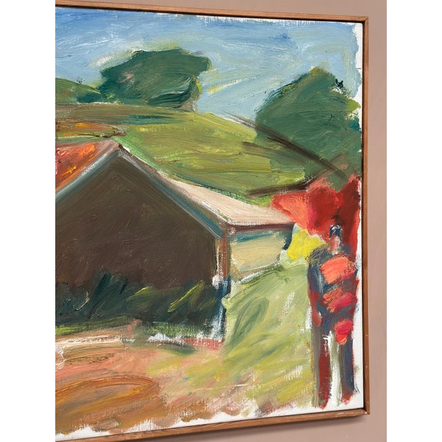 Lennart Johansson, Strandhus Äleklinta, 1983, Oil on Canvas For Sale - Image 4 of 14