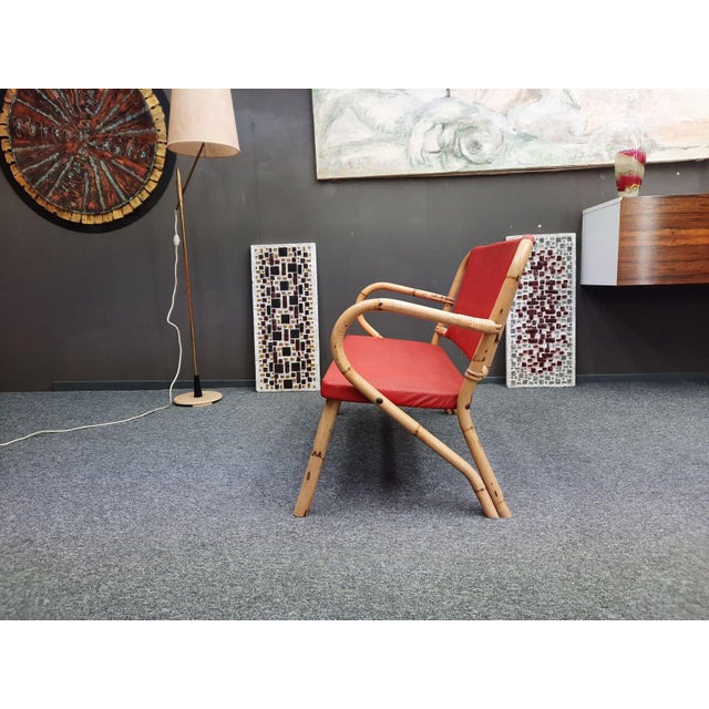 Mid-Century Bamboo Kitchen Bench, 1950s For Sale - Image 4 of 11