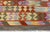 1990s 1990s Abstract Tribal Arya Blue/Gray Wool Kilim Rug - 4'10 X 6'7 For Sale - Image 5 of 7