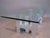 Modern 1960s Cityscape Aluminum Base Glass Rectangle Top Rounded Corners Coffee Table For Sale - Image 3 of 9
