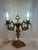 Rococo 1950s Double-Armed Crystal Hollywood Regency Candelabra Desk Lamp For Sale - Image 3 of 3