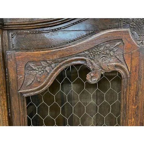 Brown Antique French Wall Hutch For Sale - Image 8 of 11