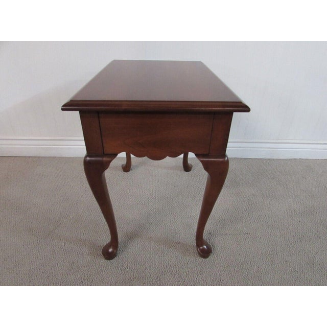 Pennsylvania House Cherry Queen Anne End Table 1 Drawer (a) Chairish