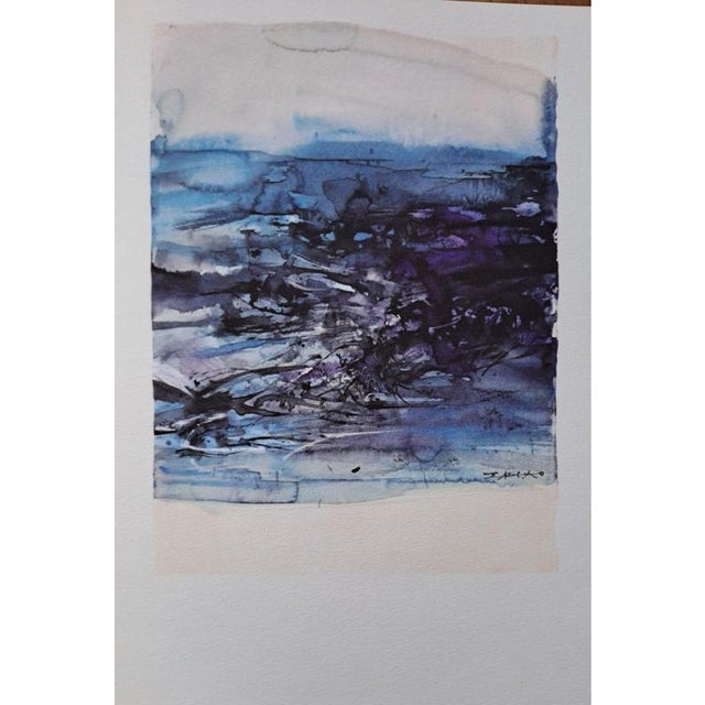 Zao Wou-Ki, Illuminations, Photogravure For Sale - Image 5 of 5