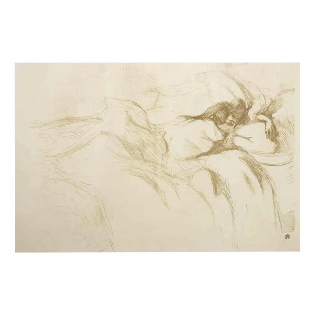 After H. de Toulouse-Lautrec, Femme couchée: Réveil, Lithograph, 1896 For Sale