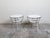 Pair of Italian Midcentury Steel Side Tables with Marble Tops and Shelves For Sale - Image 4 of 11
