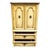Stanley Furniture Solid Pecan Antiqued Yellow Cream Painted Mediterranean 39" Door Chest 4723-42 For Sale In Kansas City - Image 6 of 14