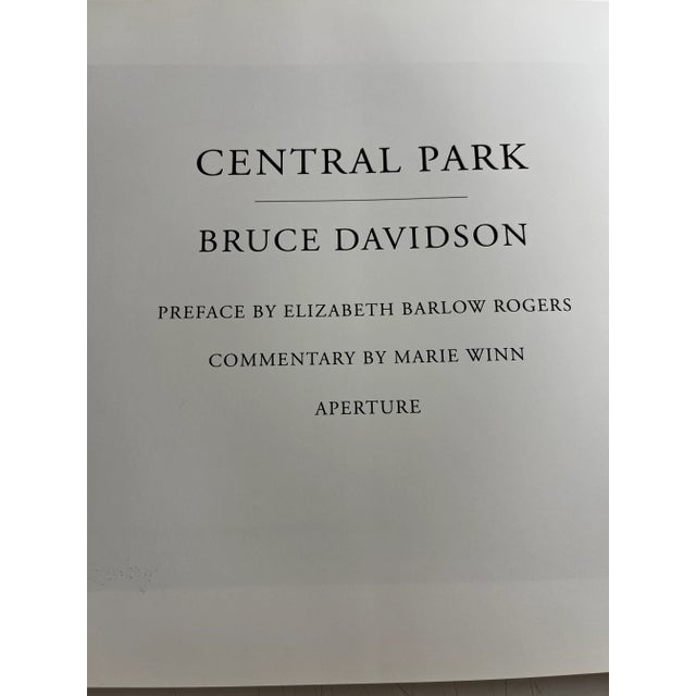 1995 Bruce Davidson Central Park Signed Book For Sale - Image 4 of 12