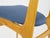 Mid-Century Modern Italian Wooden and Blue Fabric Chair, 1950s For Sale - Image 4 of 13