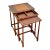 Vintage Theodore Alexander Wood Nesting Tables With Game Boards For Sale