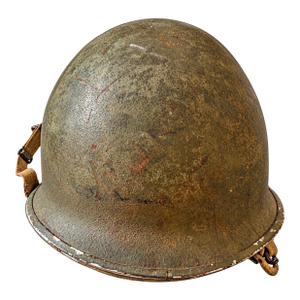 Original Wwii u.s. M1 Helmet Named Veteran Attributed to Colonel Jake L. Wilk Wwii & Korea Fighter Pilot