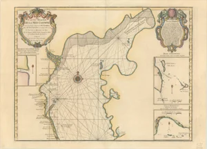 Antique 2-Sheet Map of the Caspian Sea, 1723
