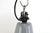 Industrial factory lamp. Beautiful model in a beautiful grey color. Equipped with new wiring. Dimensions: diameter 40 cm /...