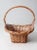 Wood Vintage Large Wicker Basket For Sale - Image 7 of 12