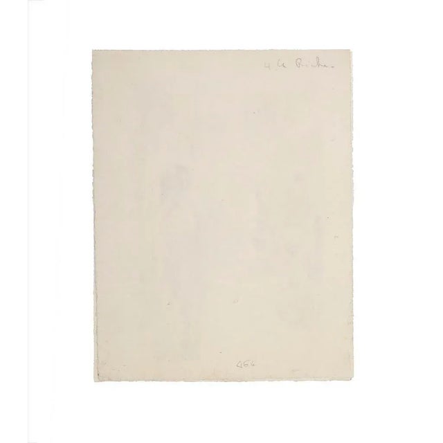 L'Ancien is an original lithograph realized by Ferdinand Piloty (d'après M. Shongauer 1806). Test before the Senefelder...