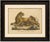 Lioness with Cubs, African Wildlife Natural History Lithograph, 1816 This original hand-colored lithograph depicts one of...