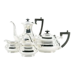 20th Century English Sterling Silver Four Piece Tea & Coffee Service