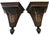Chinoiserie Black Large Wall Brackets For Sale In Miami - Image 6 of 12