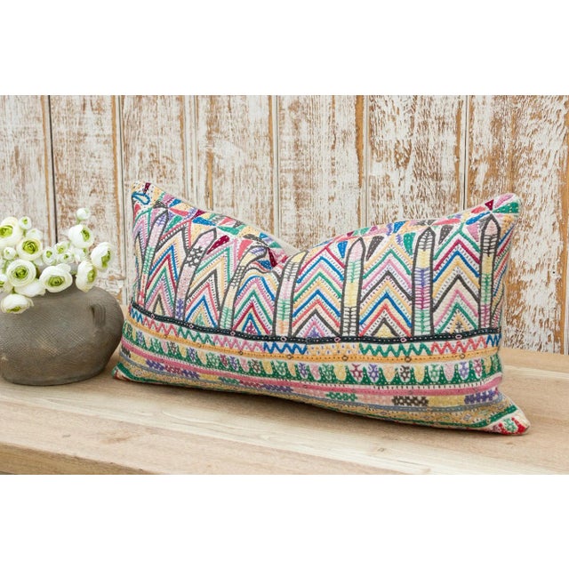 Tribal Yaza Antique Tribal Grain Sack Pillow For Sale - Image 3 of 10
