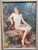 We are selling this stunning oil on artist panel nude figure. The painting features a redheaded women with red towel...