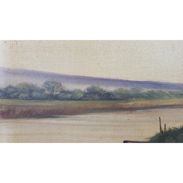 Jacquet, Landscape, 1890s-1910s, Oil on Canvas For Sale - Image 4 of 8