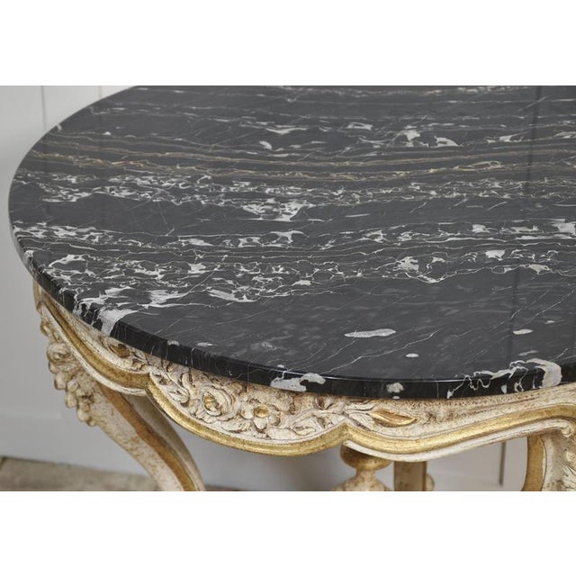 Italian Painted and Parcel Gilt Occasional Table, 1890s For Sale - Image 4 of 9