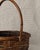 American Vintage Handwoven Gathering Basket With Tall Handle For Sale - Image 3 of 6