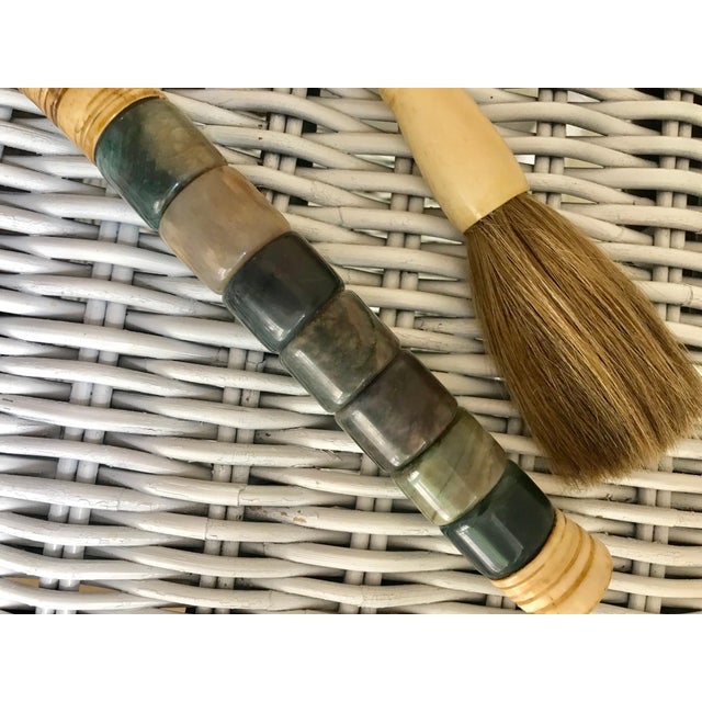 18th Century Asian Antique Calligraphy Brushes a Pair Chairish