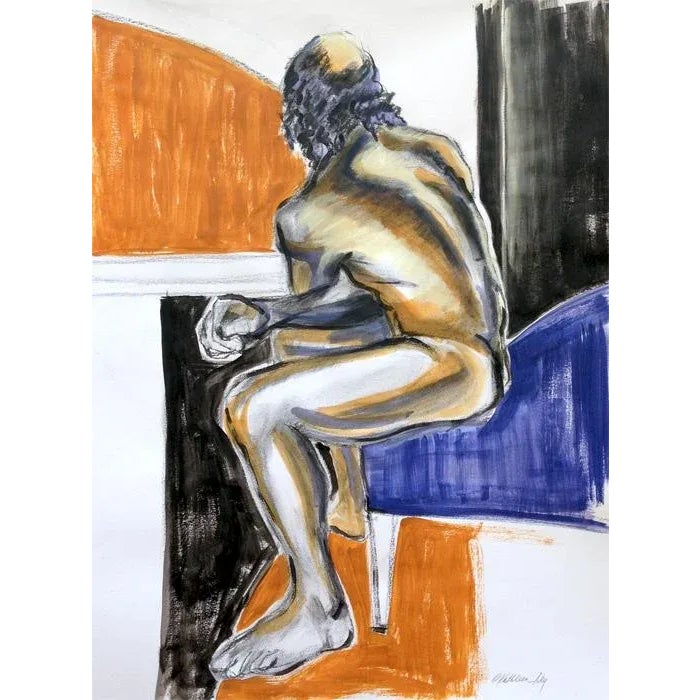 Original Color Figure Sketch | Chairish