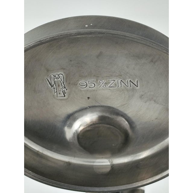 Vintage Cylindrical Mug with Pewter Lid, 1970s For Sale - Image 10 of 11