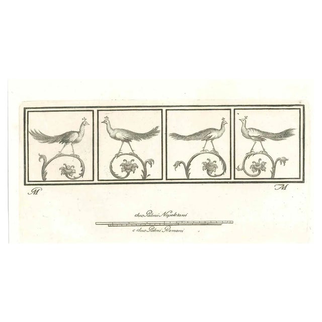 Giovanni Elia Morghen, Ancient Roman Scene, Original Etching, 18th Century For Sale