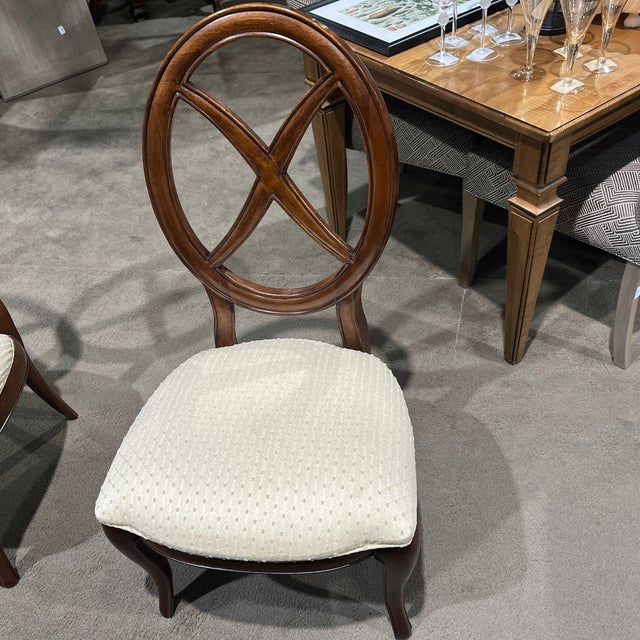 Late 20th Century Thomasville Bogart Collection Dining Set Table W/ 6