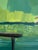 Textile "Lake Dive" Original Oil Painting, by Jennifer Hohlfelder For Sale - Image 7 of 14