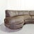 Amazing sculptural biomorphic serpentine 3 piece sectional sofa with chaise by Vladimir Kagan for Weiman. Channeled edge...