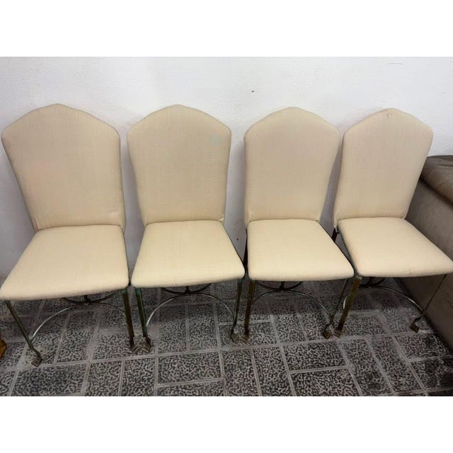 Wrought Iron Table and Chairs, 1950, Set of 5 For Sale - Image 12 of 18