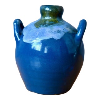 Art Nouveau Two-Handled Vase in Glazed Stoneware by Léon Pointu, France, 1890s For Sale
