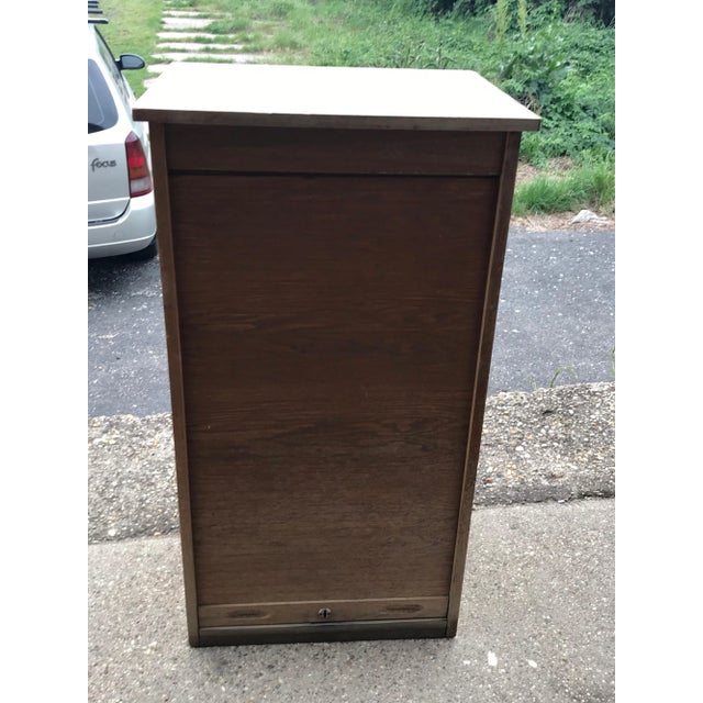 Industrial Tambour Front Cabinet, 1950s For Sale - Image 10 of 15