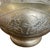 Metal Vintage Possibly Brass Jardiniere Planter With Engraved Floral and Geometric Design. For Sale - Image 7 of 9