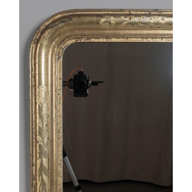 French Louis Philippe Style Gilded Mirror 23.25"w X 30.5h For Sale - Image 4 of 6