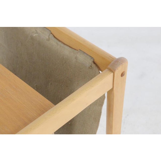 Oak Magazine Rack from BDRD Furbo For Sale - Image 9 of 15