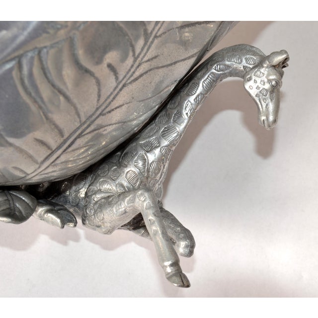 Arthur Court 2004 Safari Collection Giraffe Ice Bucket Aluminum Wine Cooler For Sale - Image 10 of 14