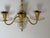 Gold Crystal and Brass Wall Sconce with Glass by Lightolier, 1950s For Sale - Image 8 of 18