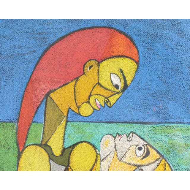 1990s “Les Innamorati” Lithograph by Jean Cocteau For Sale - Image 5 of 8