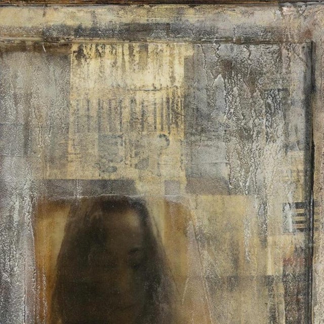 Painting - Günther Edlinger. Mixed media on canvas. Signed on the back. Dimensions: 140 cm x 160 cm.