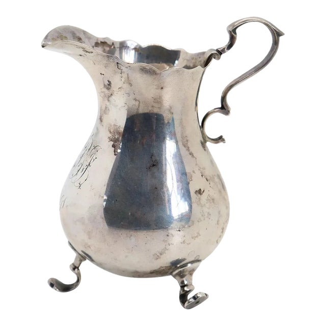 Late 19th Century American Dominick & Haff for J. E. Caldwell Sterling Silver Cream Jug For Sale